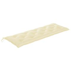 vidaXL Garden Bench Cushion Cream White 150x50x7 cm Fabric