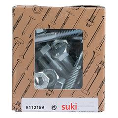 Suki DIN 601 Hex Zinc-Plated Steel Screws (M10 x 50 mm)