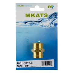 Mkats 3/4" Brass Nipple