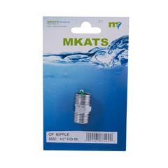 Mkats CP Nipple Plumbing Fixture (1.27 cm, Silver)