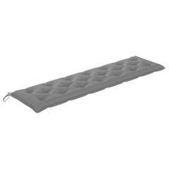 vidaXL Fabric Garden Bench Cushion (200 x 50 x 7 cm, Gray)