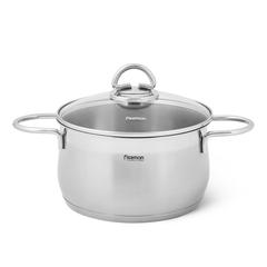 Fissman Monica Stainless Steel Stockpot W/Glass Lid (20 cm)