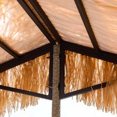 Modern Rattan & Steel High Chair & Table Set Danube Home