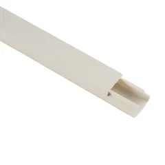 Mkats Self-Adhesive PVC Trunking (15 mm x 2 m, White)