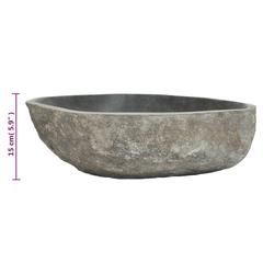 vidaXL Basin River Stone Oval 45-53 cm