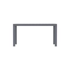 Cedargrain 6-Seater Plastic Outdoor Dining Table Cosmoplast (Dark Grey)