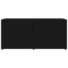 vidaXL TV Cabinet Black 80x34x36 cm Engineered Wood