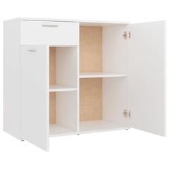 vidaXL Engineered Wood Sideboard (80 x 36 x 75 cm, White)