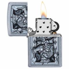 Zippo Steampunk King Spade Windproof Lighter, 29877 207 (Chrome)