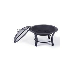 Round Metal Fire Pit (60 x 66 x 51 cm, Black)