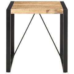 vidaXL Dining Table 70x70x75 cm Solid Rough Mango Wood