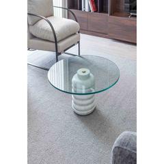 Pan Emirates Danton Marble & Glass Coffee Table (90 x 90 x 35 cm)