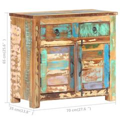 vidaXL Sideboard 70x35x65 cm Solid Reclaimed Wood