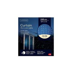 Kaemingk Lumineo Micro LED 100 Bulbs Curtain Lights (90 x 100 cm, Warm White)