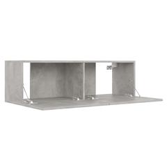 vidaXL Engineered Wood Wall-Mounted TV Cabinet (100 x 30 x 30 cm, Concrete Grey)