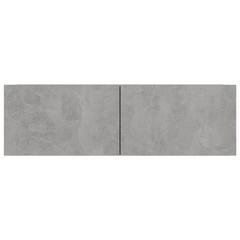 vidaXL Engineered Wood Wall-Mounted TV Cabinet (100 x 30 x 30 cm, Concrete Grey)