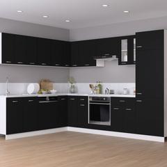 vidaXL Engineered Wood Hanging Cabinet (60 x 31 x 60 cm, Black)