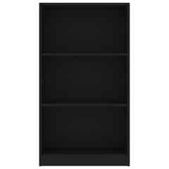 رف كتب 3 طبقات من الخشب الهندسي  فيدا إكس إل (60 × 24 × 109 سم ، أسود)