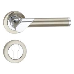Milano Turo Zinc Lever Door Handle On Rosette, A01-23