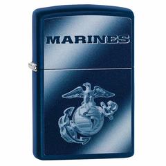 Zippo United States Marine Corps Windproof Pocket Lighter, 49151 239 (Navy Matte)
