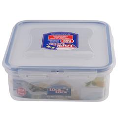 Lock & Lock Square Food Container (15.5 x 15.5 x 6 cm, Clear)