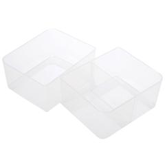 Lock & Lock Rectangular Food Container with Removable Sections (23.2 x 16.5 x 6.9 cm, Clear)