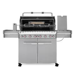 Weber Summit S-670 6-Burner Gas Grill (Stainless Steel, Silver)