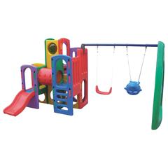 Myts Playhouse W/Fishy Slide, Double Swing & Hideout