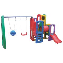 Myts Playhouse W/Fishy Slide, Double Swing & Hideout