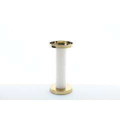 Pan Emirates Leopold Alabaster Aluminum Pillar Candle Holder (11 x 11 x 24 cm)