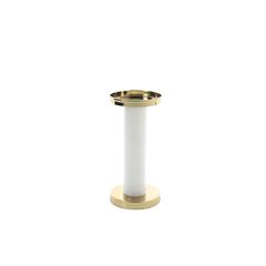 Pan Emirates Leopold Alabaster Aluminum Pillar Candle Holder (11 x 11 x 24 cm)