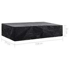 vidaXL Garden Sun lounger Cover 2 pcs 8 Eyelets 218x77x55 cm