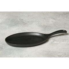 Pan Emirates Ferric Cast Iron Oval Sizzler (38 x 18 x 3 cm)