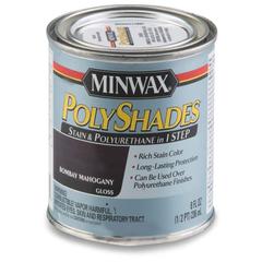 Minwax PolyShades Stain & Polyurethane in 1 Step (Bombay Mahogany, 236 ml)