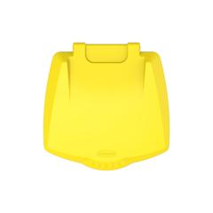 Cosmoplast Plastic Step-on Waste Bin W/Pedal (45 L, Yellow)
