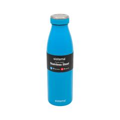 Sistema Stainless Steel Water Bottle (500 ml, Blue)