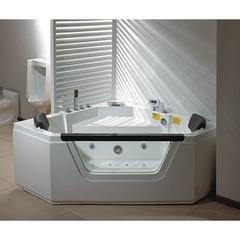 Danube Home Acrylic Air Bubble King Massage Bath Tub W/Digital Panel (150 x 150 x 70 cm)