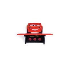 Cars Wooden Wall Decor Shelf (35 x 17 x 25 cm, Red)