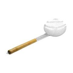 Raj Stainless Steel Skimmer Spoon W/Wooden Handle (75 cm)