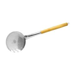 Raj Stainless Steel Skimmer Spoon W/Wooden Handle (75 cm)