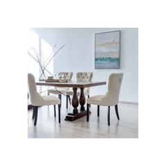 Pan Emirates Zuluster Fabric & Wood Dining Chair (56 x 65 x 100 cm)