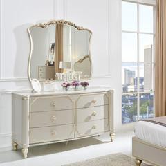 Danube Home Zelda MDF Dresser W/Mirror & Stool (160 x 52 x 88 cm)
