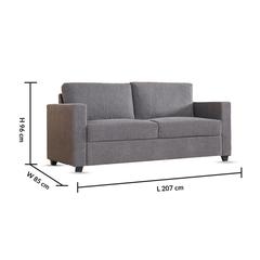 Warren 3-Seater Fabric Sofa Danube Home