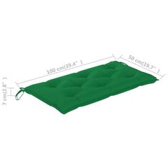 Green bench sale cushion