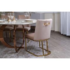 Pan Emirates Topsy Velvet & Metal Dining Chair (50 x 62 x 87 cm)