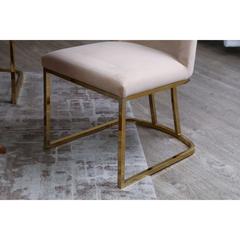 Pan Emirates Topsy Velvet & Metal Dining Chair (50 x 62 x 87 cm)