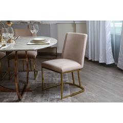 Pan Emirates Topsy Velvet & Metal Dining Chair (50 x 62 x 87 cm)
