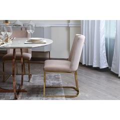 Pan Emirates Topsy Velvet & Metal Dining Chair (50 x 62 x 87 cm)
