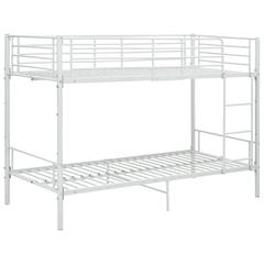 vidaXL Bunk Bed White Metal 90x200 cm