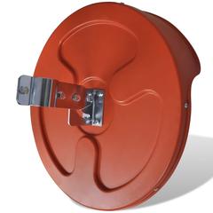 vidaXL Convex Traffic Mirror PC Plastic Orange 45 cm Outdoor